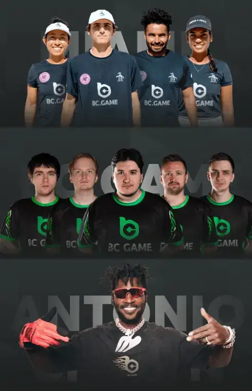 BC.GAME(BC게임) Antonio Brown, 마이애미 자선 이벤트, Esports 공식 후원 활동 이미지