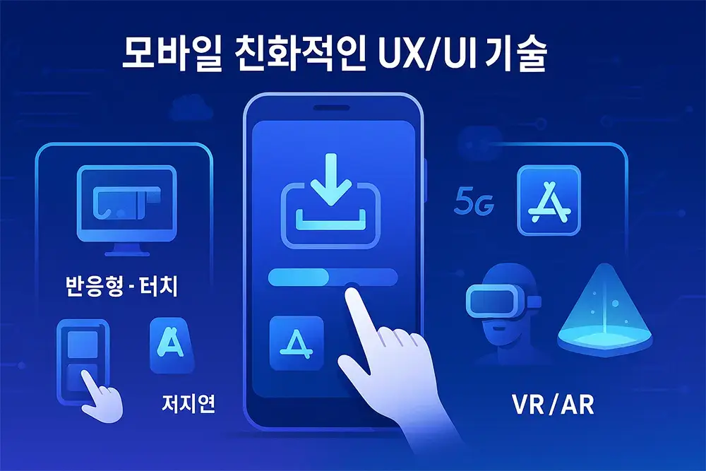 모바일 UX/UI, 반응형 디자인, 5G, VR·AR 기술