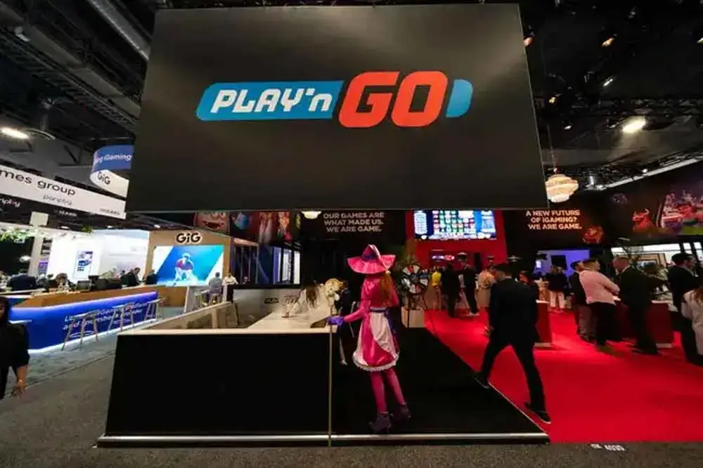 박람회에 참여 중인 Play’n Go(플레이앤고) 부스
