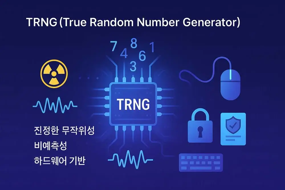 TRNG 예시 이미지, 하드웨어 센서에서 물리적 현상을 기반으로 난수 생성