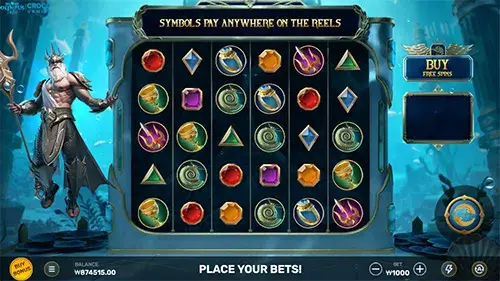 BC게임 오리지널 슬롯 Sea of Olympus 1000(씨 오브 올림푸스 1000) 게임 화면