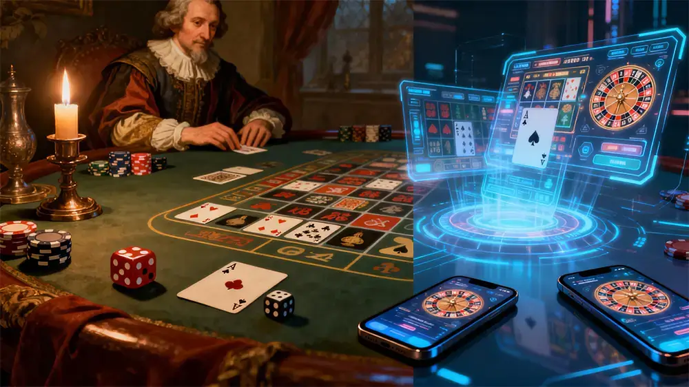 카지노 게임 역사 진화 – 고대부터 온라인 카지노까지 시대별 발전 과정