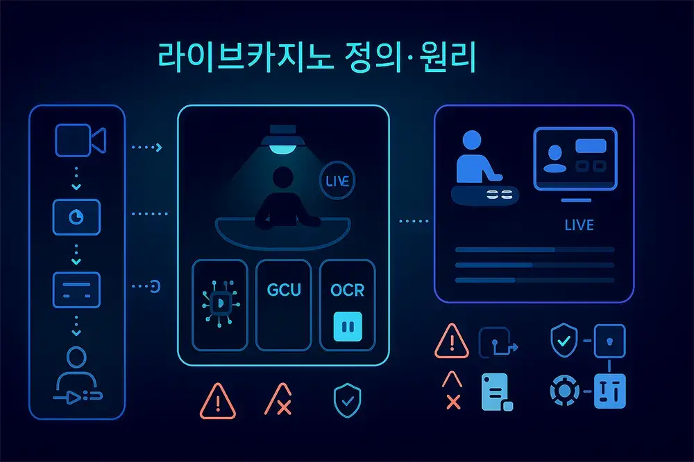 라이브카지노 동작 원리: 스트리밍·GCU·OCR 구성과 실시간 동기화 설명