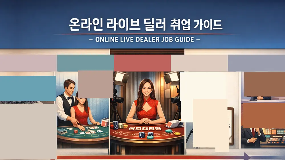 온라인(라이브) 딜러 취업 가이드: 지원·트레이닝·스튜디오 근무 흐름